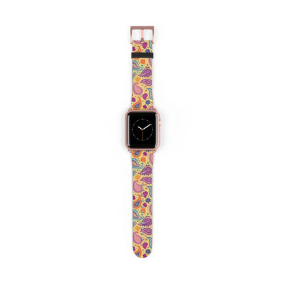 Indian Whimsical Paisley Watch Band - The Global Wanderer