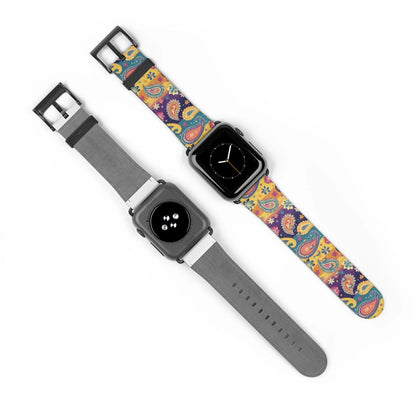 Indian Whimsical Paisley Watch Band - The Global Wanderer