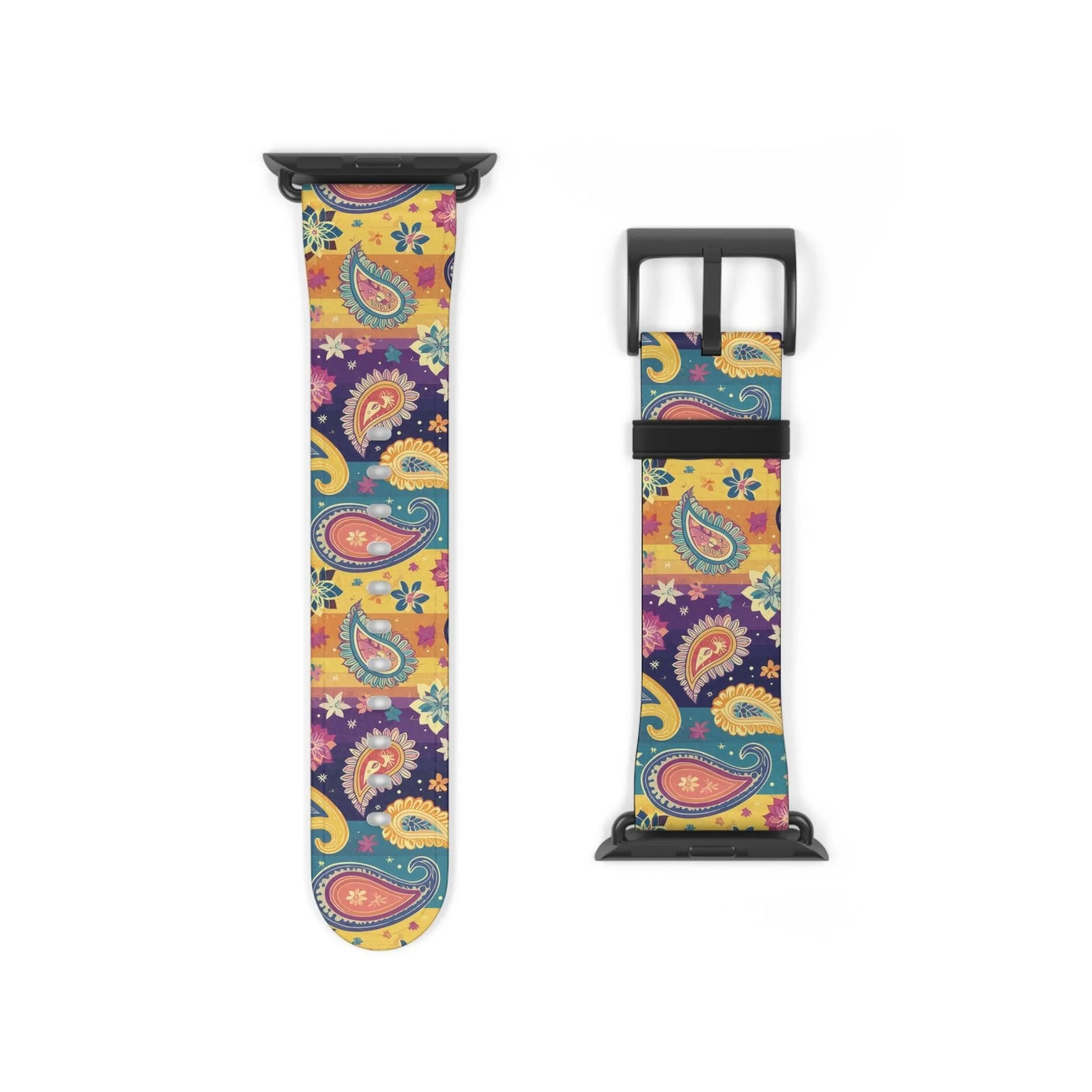 Indian Whimsical Paisley Watch Band - The Global Wanderer