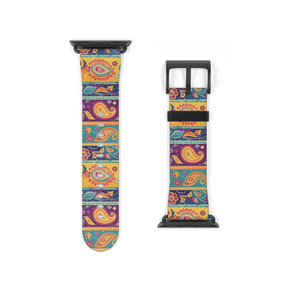 Indian Whimsical Paisley Watch Band - The Global Wanderer