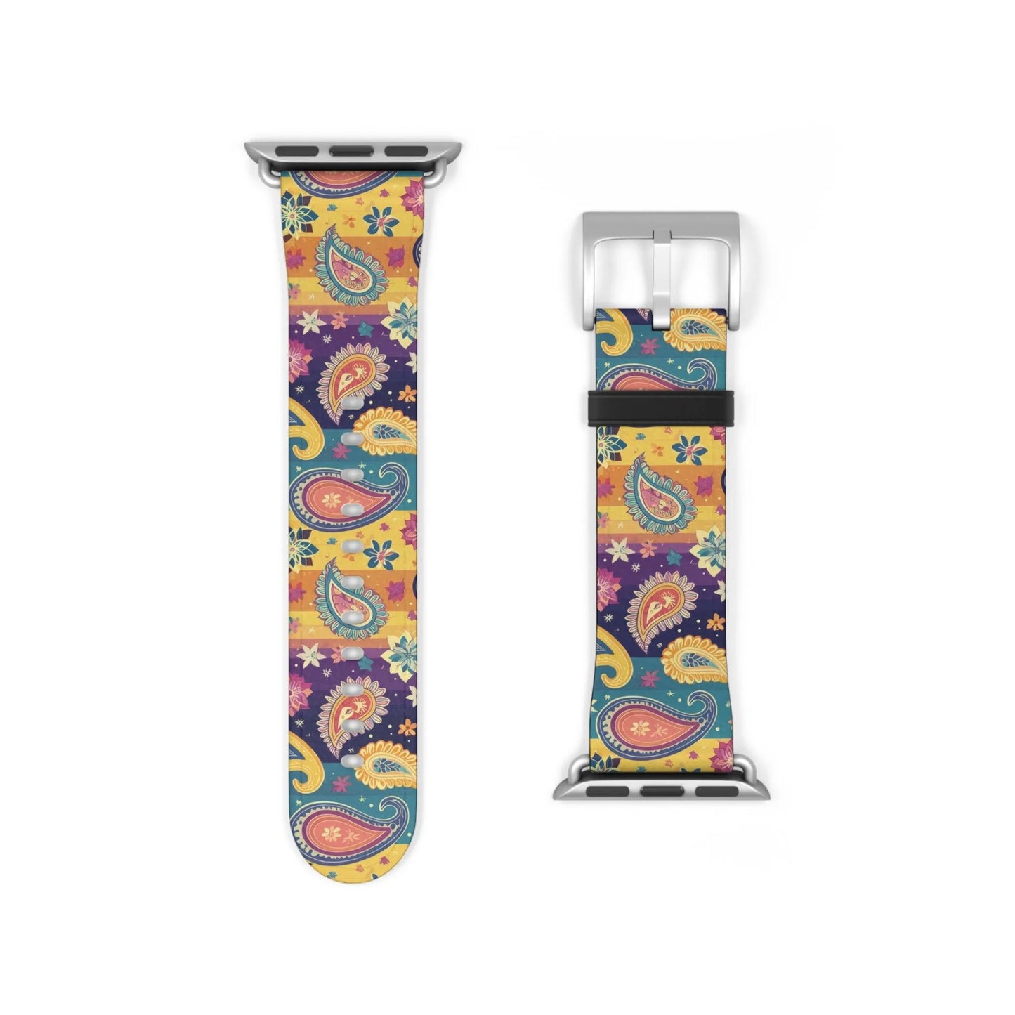 Indian Whimsical Paisley Watch Band - The Global Wanderer