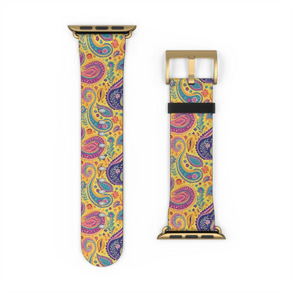 Indian Whimsical Paisley Watch Band - The Global Wanderer