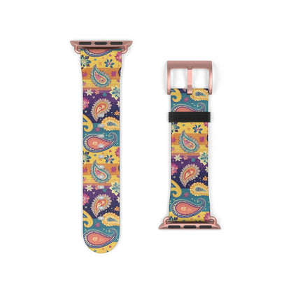 Indian Whimsical Paisley Watch Band - The Global Wanderer