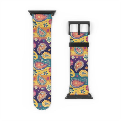 Indian Whimsical Paisley Watch Band - The Global Wanderer