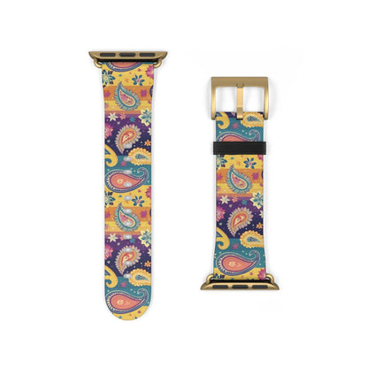 Indian Whimsical Paisley Watch Band - The Global Wanderer