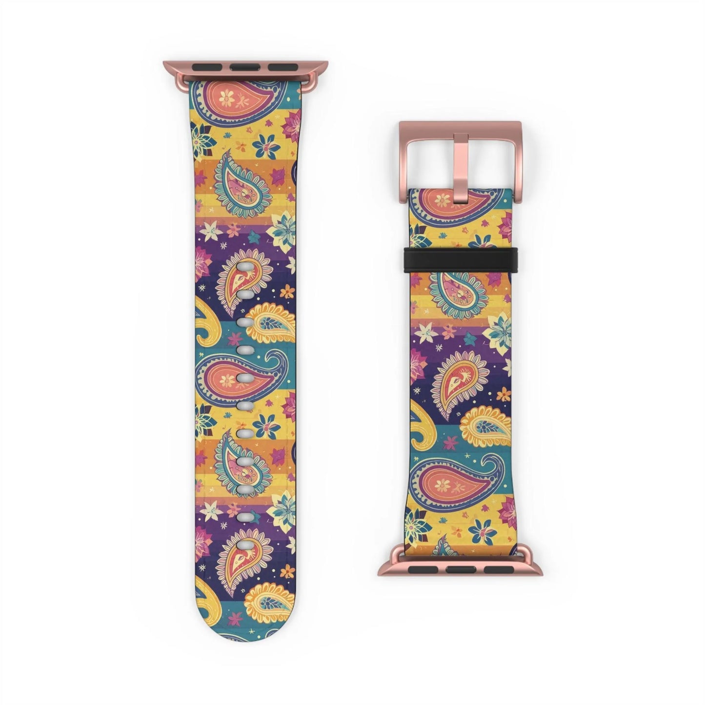 Indian Whimsical Paisley Watch Band - The Global Wanderer