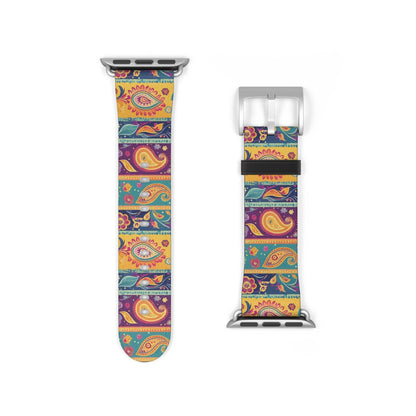 Indian Whimsical Paisley Watch Band - The Global Wanderer