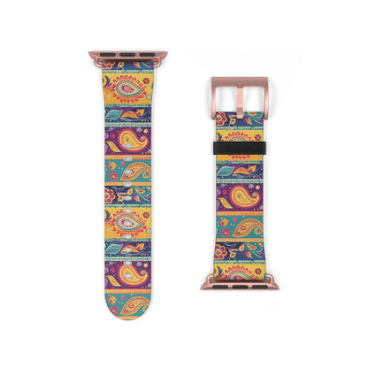 Indian Whimsical Paisley Watch Band - The Global Wanderer