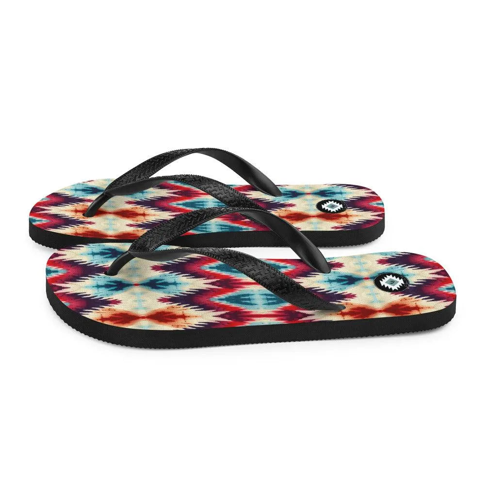 Indonesian Ikat Flip Flops - The Global Wanderer