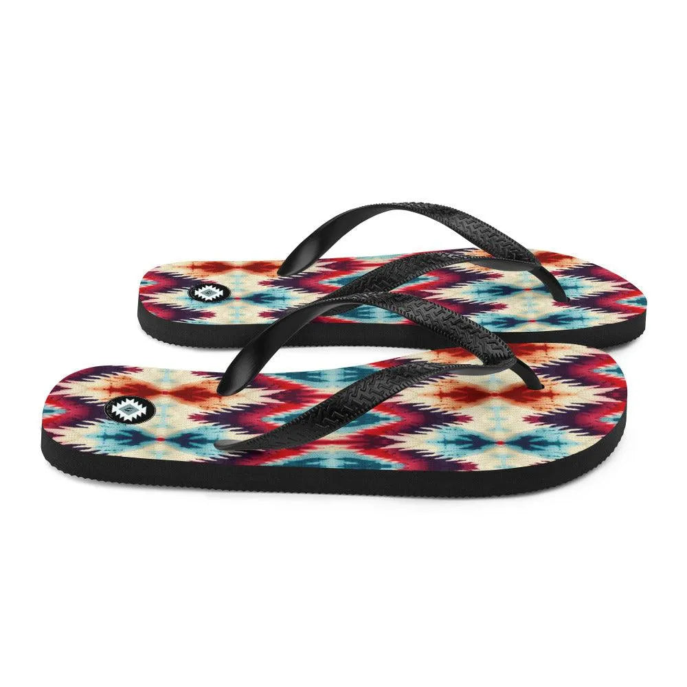 Indonesian Ikat Flip Flops - The Global Wanderer