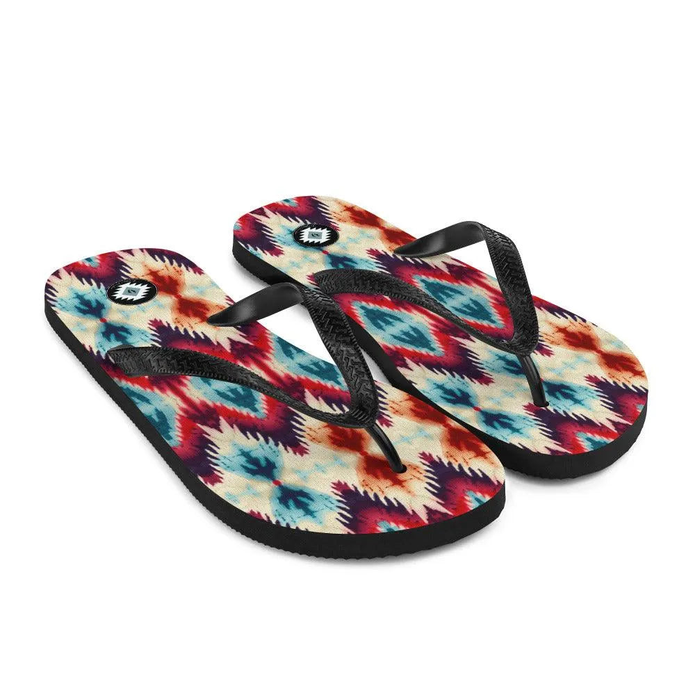 Indonesian Ikat Flip Flops - The Global Wanderer