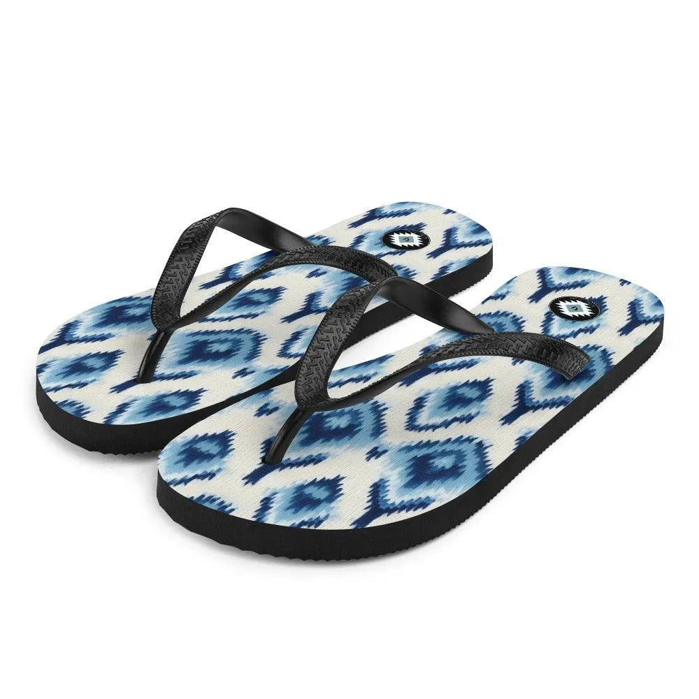 Indonesian Ikat Flip Flops - The Global Wanderer