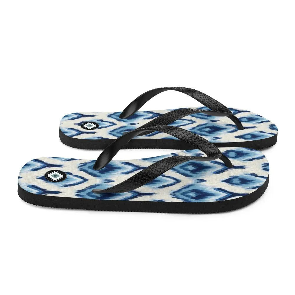 Indonesian Ikat Flip Flops - The Global Wanderer