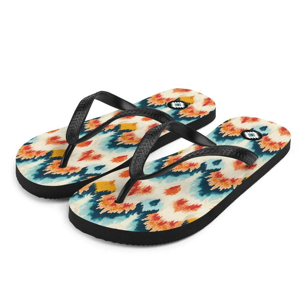 Indonesian Ikat Flip Flops - The Global Wanderer