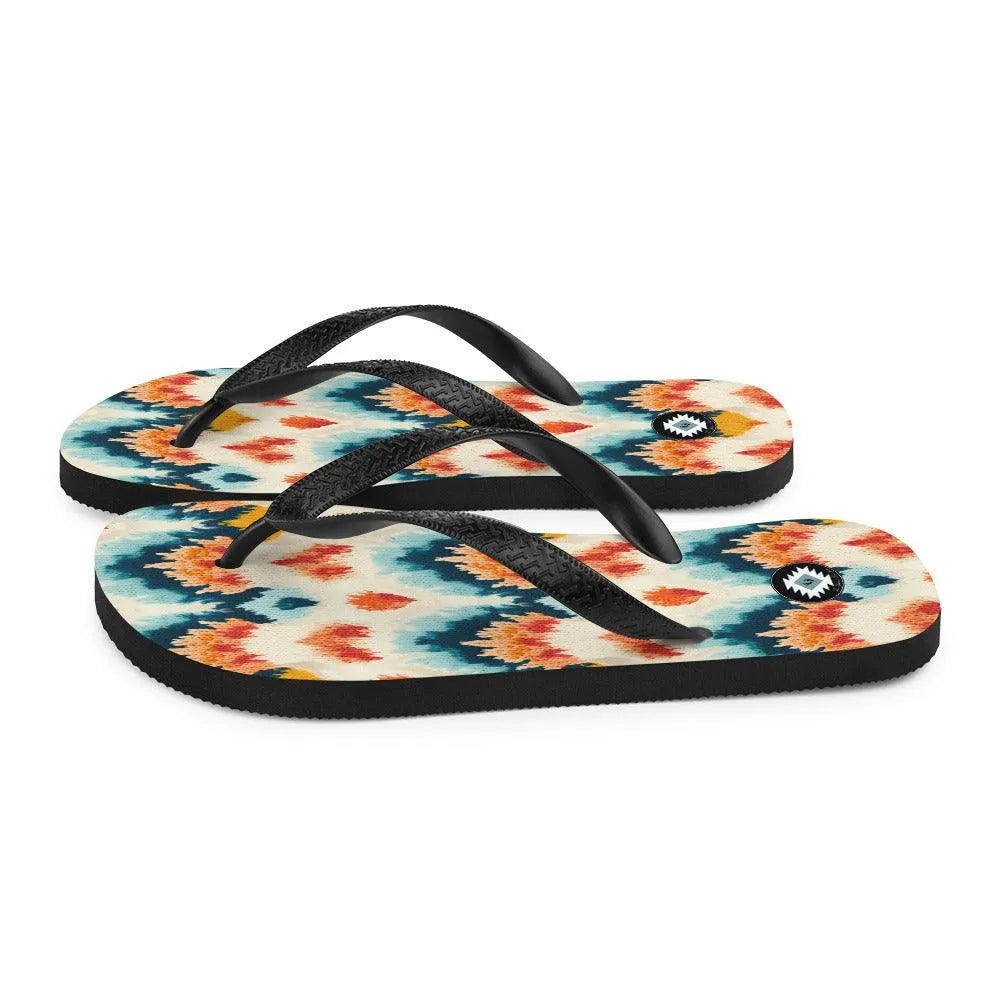 Indonesian Ikat Flip Flops - The Global Wanderer