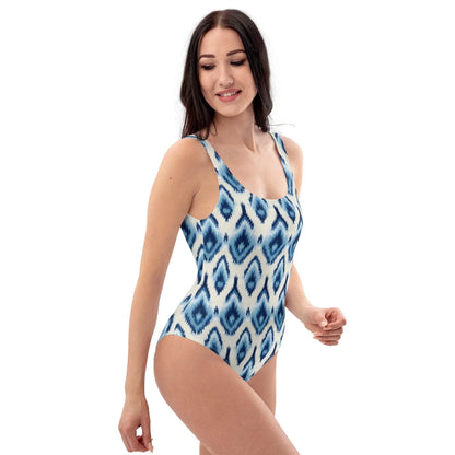 Indonesian Ikat One-Piece Swimsuit - The Global Wanderer