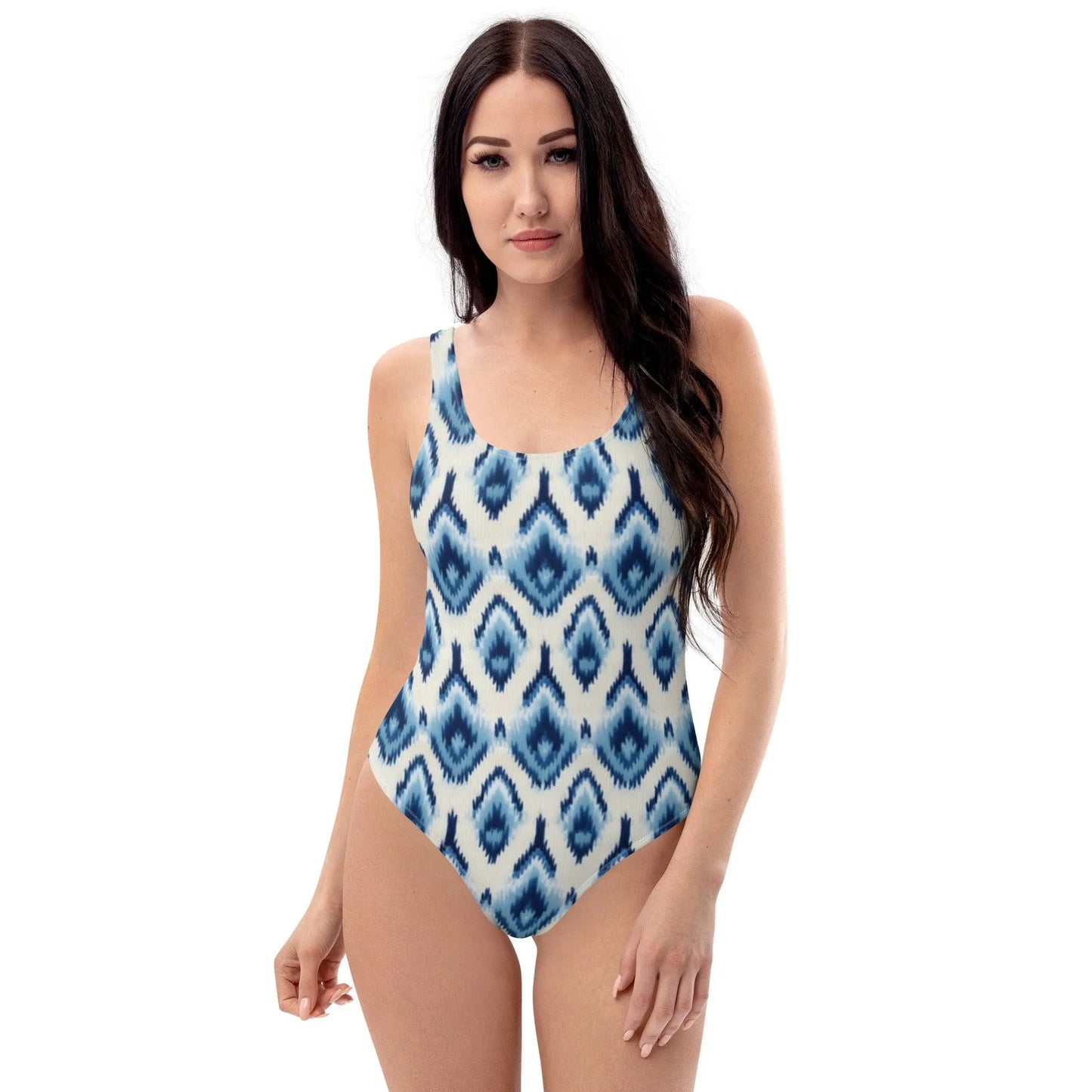 Indonesian Ikat One-Piece Swimsuit - The Global Wanderer