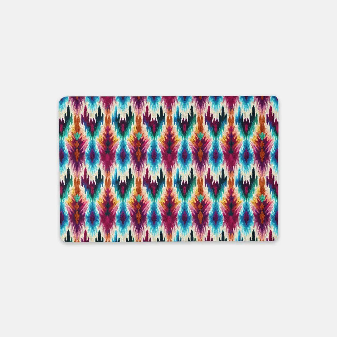 Indonesian Ikat Print Desk Mat - The Global Wanderer