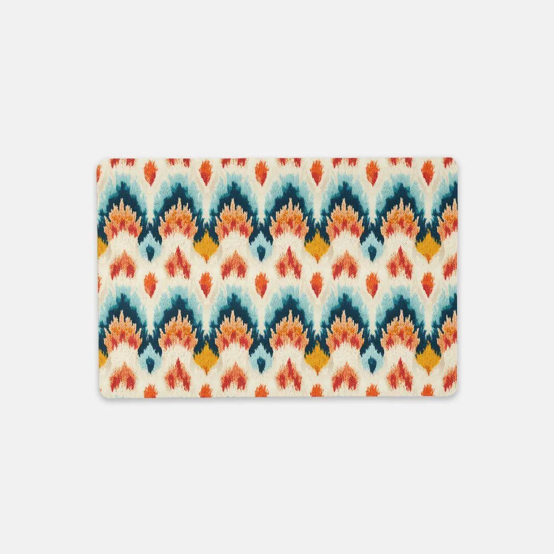 Indonesian Ikat Print Desk Mat - The Global Wanderer