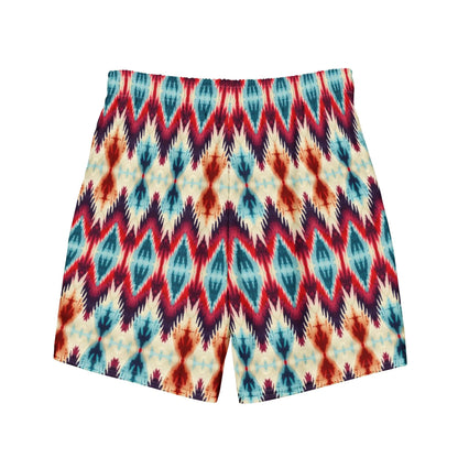 Indonesian Ikat Recycled Men's Swim Trunks - The Global Wanderer