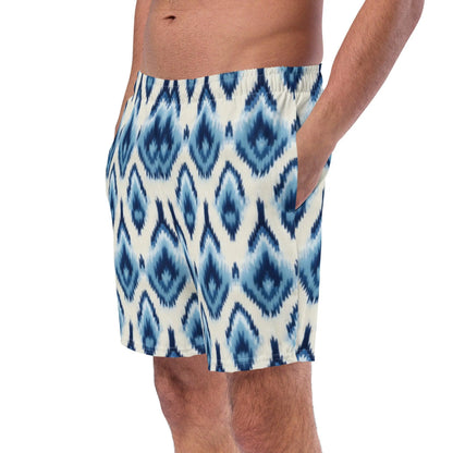 Indonesian Ikat Recycled Men's Swim Trunks - The Global Wanderer