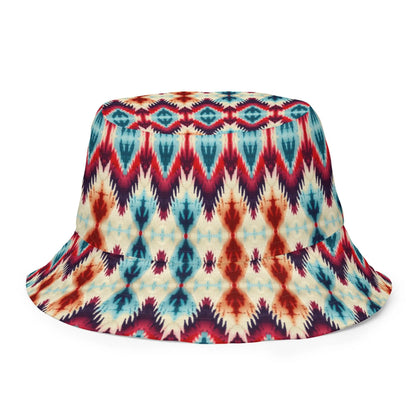 Indonesian Ikat Reversible Bucket Hat - The Global Wanderer