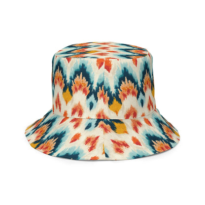 Indonesian Ikat Reversible Bucket Hat - The Global Wanderer