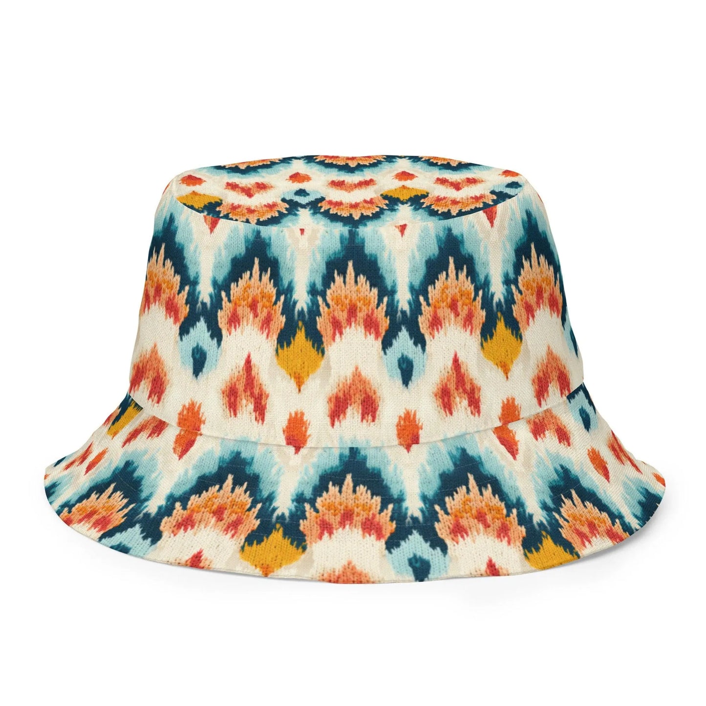 Indonesian Ikat Reversible Bucket Hat - The Global Wanderer