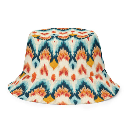 Indonesian Ikat Reversible Bucket Hat - The Global Wanderer