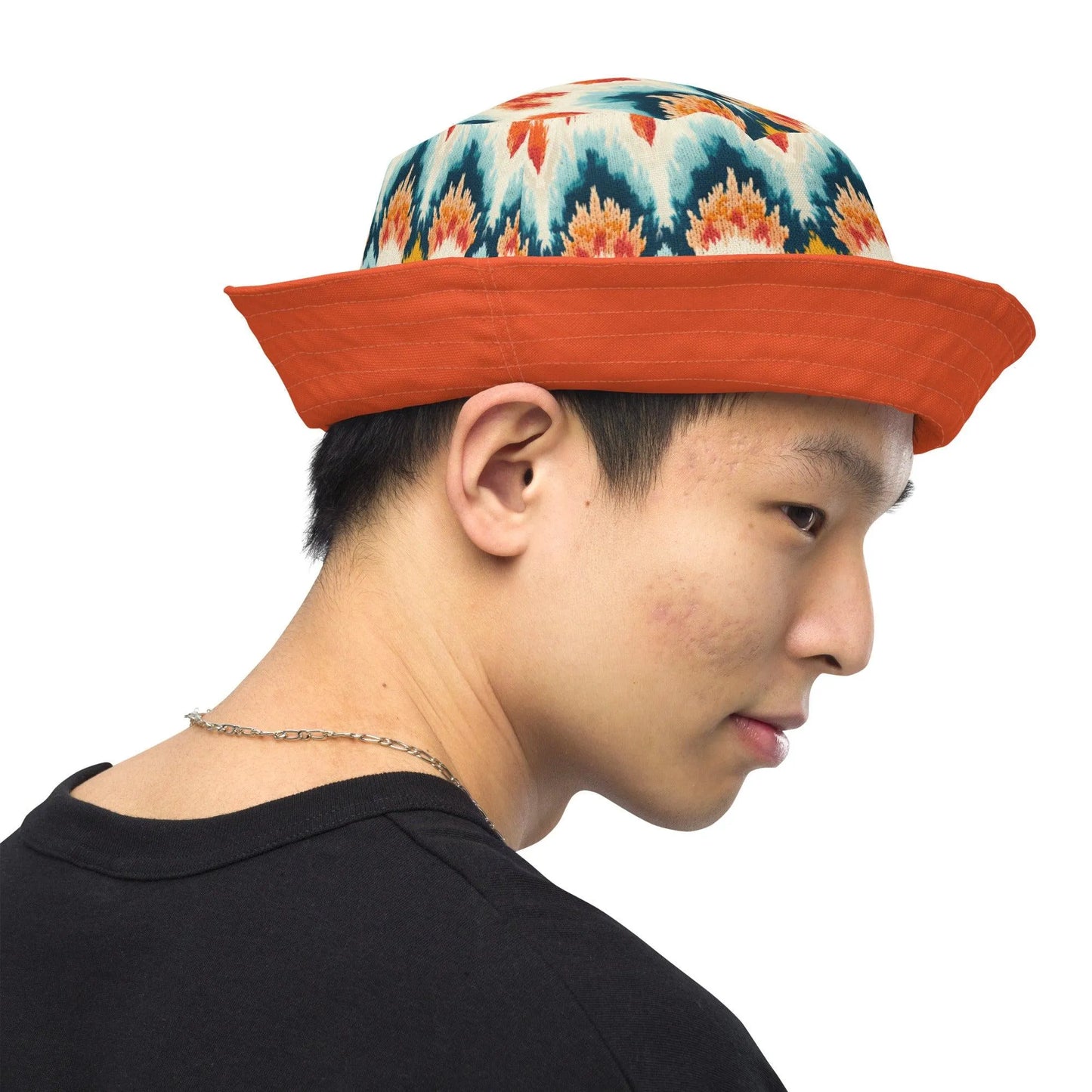 Indonesian Ikat Reversible Bucket Hat - The Global Wanderer