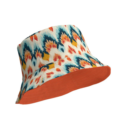 Indonesian Ikat Reversible Bucket Hat - The Global Wanderer