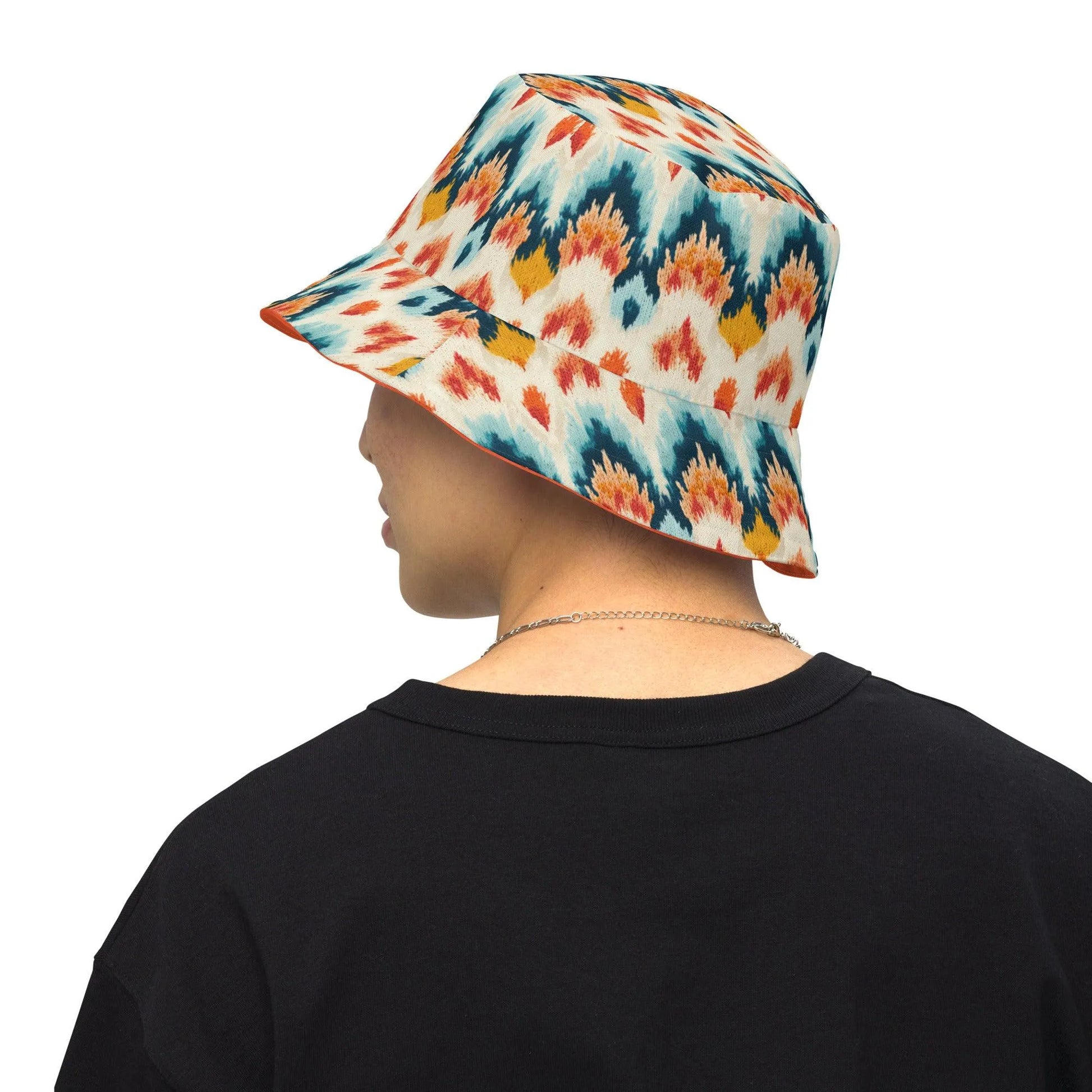 Indonesian Ikat Reversible Bucket Hat - The Global Wanderer