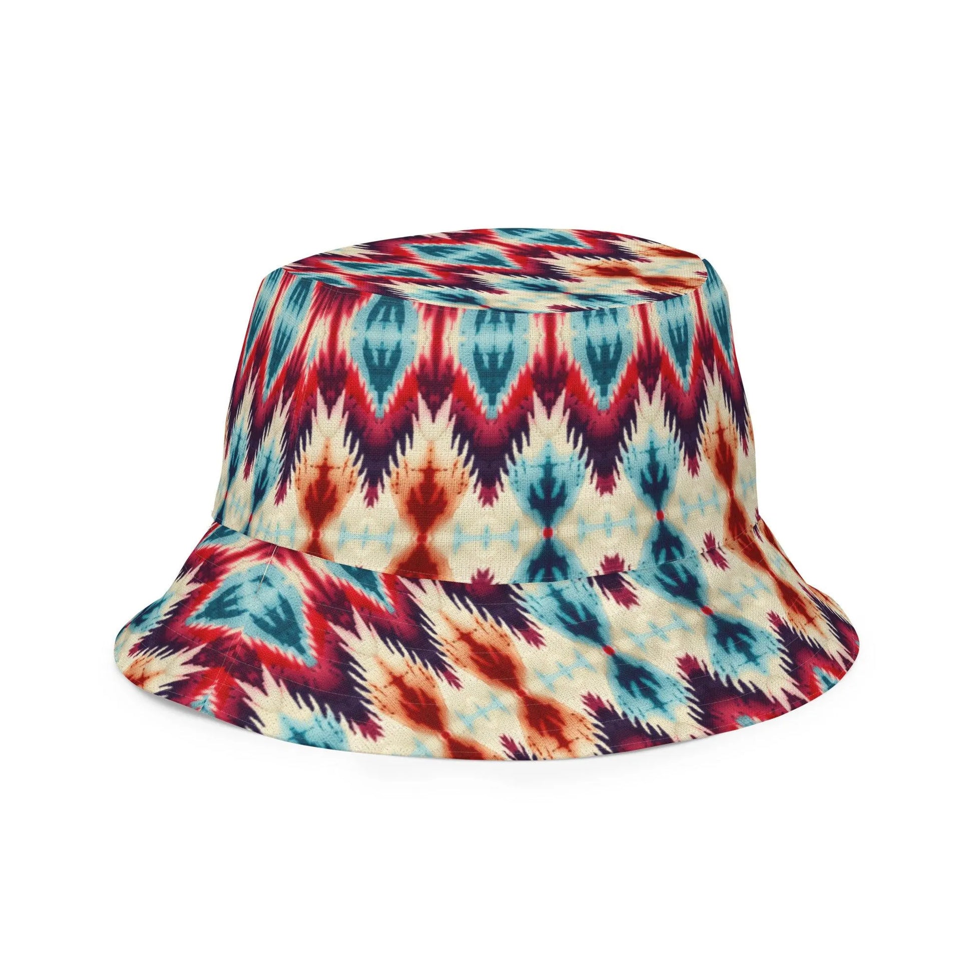 Indonesian Ikat Reversible Bucket Hat - The Global Wanderer