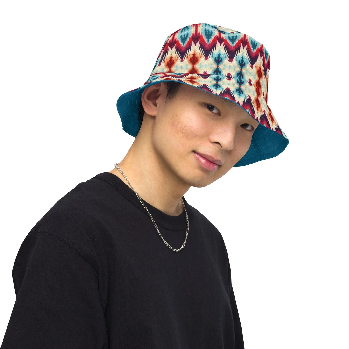 Indonesian Ikat Reversible Bucket Hat - The Global Wanderer