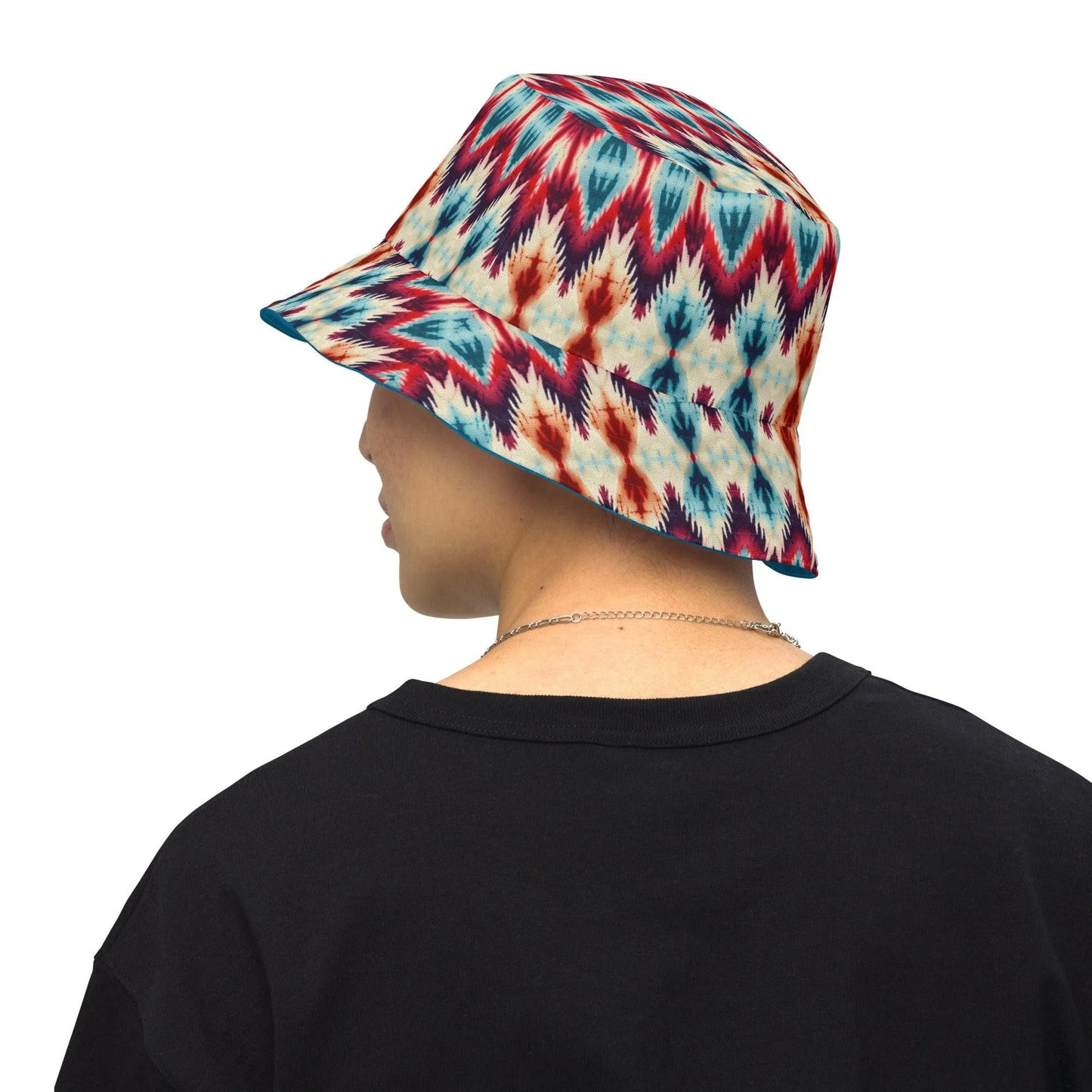 Indonesian Ikat Reversible Bucket Hat - The Global Wanderer