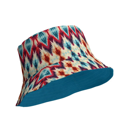 Indonesian Ikat Reversible Bucket Hat - The Global Wanderer