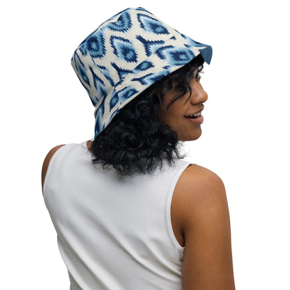 Indonesian Ikat Reversible Bucket Hat - The Global Wanderer