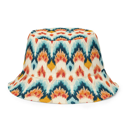 Indonesian Ikat Reversible Bucket Hat - The Global Wanderer