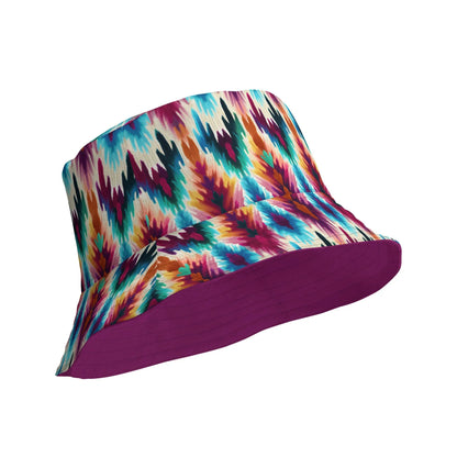 Indonesian Ikat Reversible Bucket Hat - The Global Wanderer