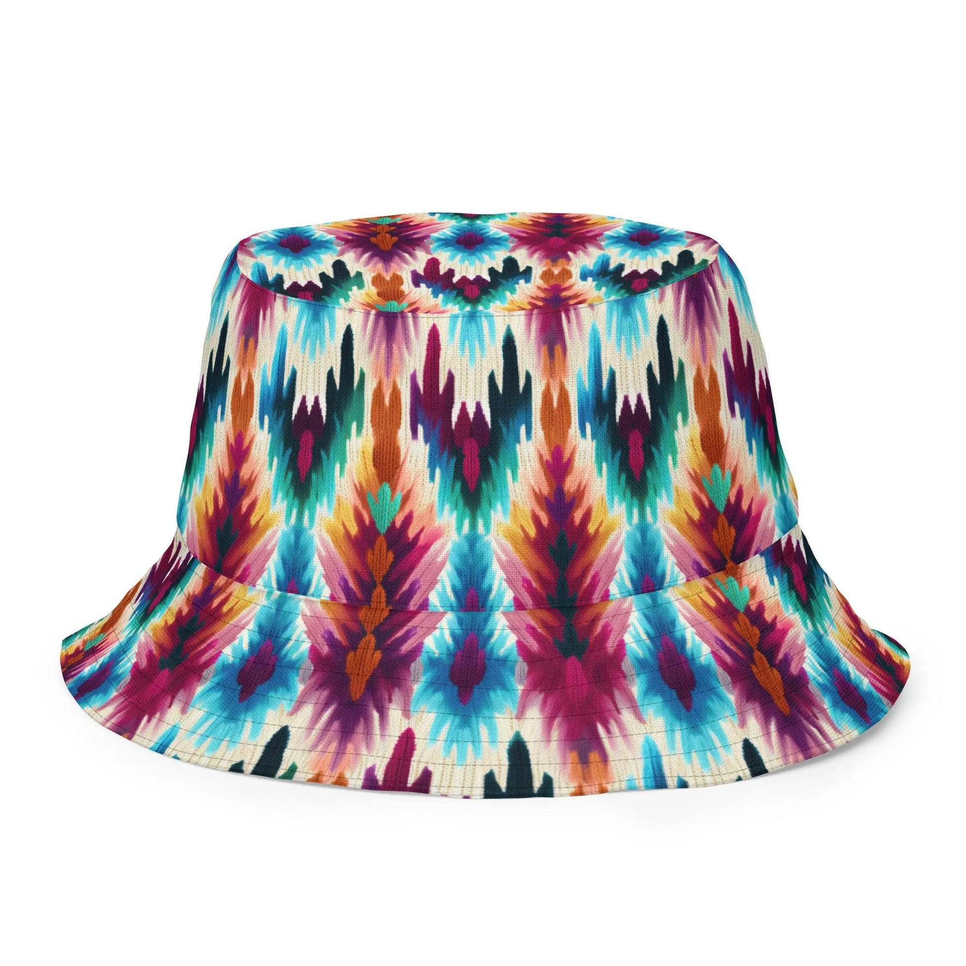 Indonesian Ikat Reversible Bucket Hat - The Global Wanderer