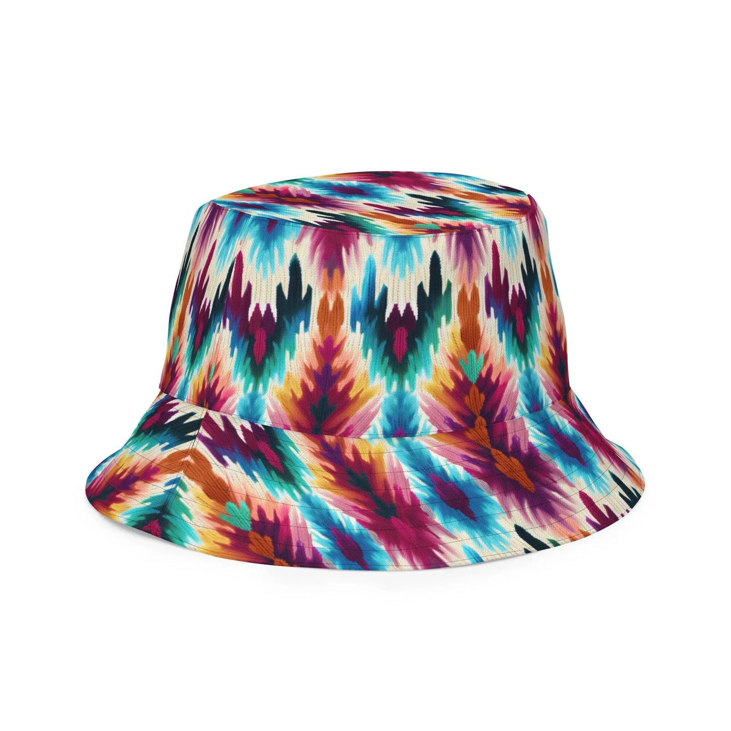 Indonesian Ikat Reversible Bucket Hat - The Global Wanderer