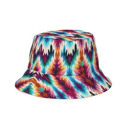 Indonesian Ikat Reversible Bucket Hat - The Global Wanderer