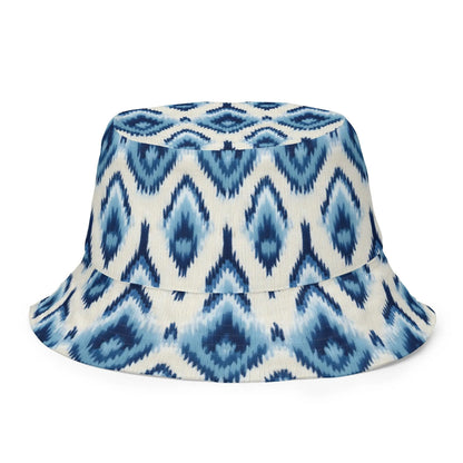 Indonesian Ikat Reversible Bucket Hat - The Global Wanderer