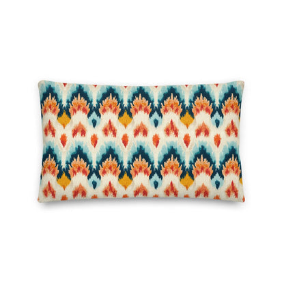 Indonesian Ikat Throw Pillow - The Global Wanderer