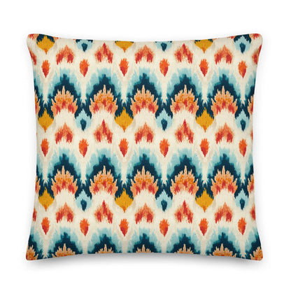 Indonesian Ikat Throw Pillow - The Global Wanderer