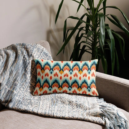 Indonesian Ikat Throw Pillow - The Global Wanderer