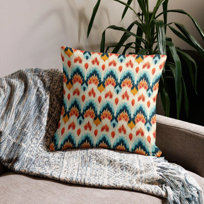 Indonesian Ikat Throw Pillow - The Global Wanderer