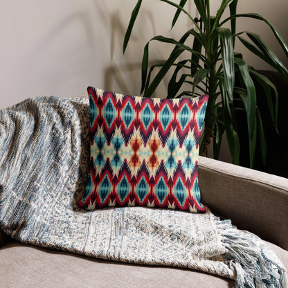 Indonesian Ikat Throw Pillow - The Global Wanderer