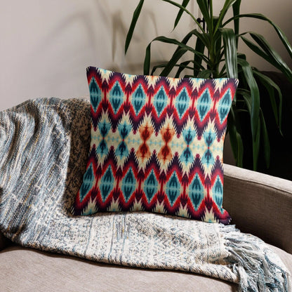 Indonesian Ikat Throw Pillow - The Global Wanderer