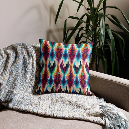 Indonesian Ikat Throw Pillow - The Global Wanderer